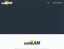 Tablet Screenshot of eurolam.it